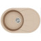Каменная кухонная мойка Aquasanita Clarus SR101 AW Beige 110 Бежевый
