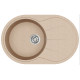 Каменная кухонная мойка Aquasanita Clarus SR101 AW Beige 110 Бежевый
