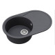 Каменная кухонная мойка Aquasanita Clarus SR101 AW Graphite 222 Графит