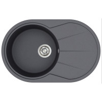Кам'яна кухонна мийка Aquasanita Clarus SR101 AW Graphite 222 Графіт