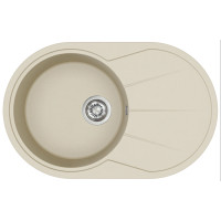 Каменная кухонная мойка Aquasanita Clarus SR101 AW Silica 111 Бежевый