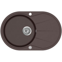 Каменная кухонная мойка Aquasanita Clarus SR101 AW Cerrus 120 Темно-коричневый