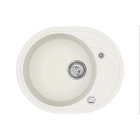 Каменная кухонная мойка Aquasanita Clarus SR102 AW Alba 710 Белый