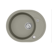 Каменная кухонная мойка Aquasanita Clarus SR102 AW Argent 220 Теплый бетон