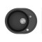 Каменная кухонная мойка Aquasanita Clarus SR102 AW Black Metallic 601 Черный металлик