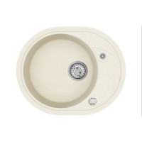 Каменная кухонная мойка Aquasanita Clarus SR102 AW Blanched almond 113 Миндаль