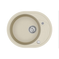 Каменная кухонная мойка Aquasanita Clarus SR102 AW Silica 111 Бежевый