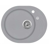 Каменная кухонная мойка Aquasanita Clarus SR102 AW Light Grey 221 Светло-серый