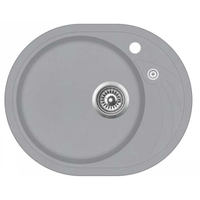Кам'яна кухонна мийка Aquasanita Clarus SR102 AW Light Grey 221 Світло-сірий