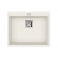 Каменная кухонная мойка Aquasanita Delicia SQD100W Alba 710 Белый, под столешницу