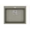 Каменная кухонная мойка Aquasanita Delicia SQD100W Argent 220 Теплый бетон, под столешницу