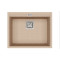 Каменная кухонная мойка Aquasanita Delicia SQD100W Beige 110 Бежевый, под столешницу