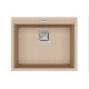 Кам'яна кухонна мийка Aquasanita Delicia SQD100 Beige 110 Бежевий, під стільницю