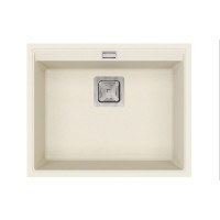 Каменная кухонная мойка Aquasanita Delicia SQD100W Blanched almond 113 Миндаль, под столешницу