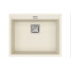 Каменная кухонная мойка Aquasanita Delicia SQD100W Blanched almond 113 Миндаль, под столешницу