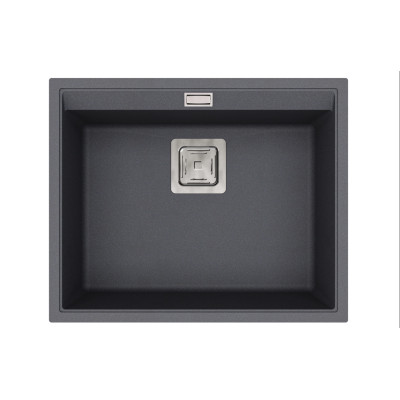 Каменная кухонная мойка Aquasanita Delicia SQD100W Graphite 222 Графит, под столешницу