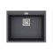 Каменная кухонная мойка Aquasanita Delicia SQD100W Graphite 222 Графит, под столешницу