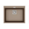 Каменная кухонная мойка Aquasanita Delicia SQD100W Warm Mocha 114 Коричневый, под столешницу
