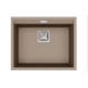 Кам'яна кухонна мийка Aquasanita Delicia SQD100 Warm Mocha 114 Коричневий, під стільницю