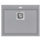 Кам'яна кухонна мийка Aquasanita Delicia SQD100 Light Grey 221 Світло-сірий, під стільницю