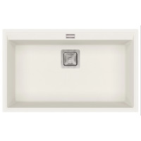 Кам'яна кухонна мийка Aquasanita Delicia SQD101 AW Alba 710 Білий, під стільницю Кам'яна кухонна мийка Aquasanita Delicia SQD101 AW Alba 710 Білий, під стільницю