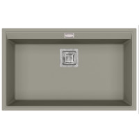 Кам'яна кухонна мийка Aquasanita Delicia SQD101 AW Argent 220 Теплий бетон, під стільницю Кам'яна кухонна мийка Aquasanita Delicia SQD101 AW Argent 220 Теплий бетон, під стільницю