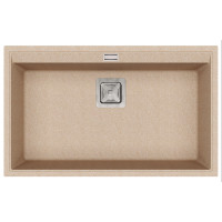 Кам'яна кухонна мийка Aquasanita Delicia SQD101 AW Beige 110 Бежевий, під стільницю Кам'яна кухонна мийка Aquasanita Delicia SQD101 AW Beige 110 Бежевий, під стільницю