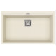 Каменная кухонная мойка Aquasanita Delicia SQD101 AW Blanched almond 113 Миндаль, под столешницу