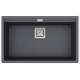 Каменная кухонная мойка Aquasanita Delicia SQD101 AW Graphite 222 Графит, под столешницу