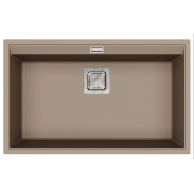 Кам'яна кухонна мийка Aquasanita Delicia SQD101 AW Warm Mocha 114 Коричневий, під стільницю Кам'яна кухонна мийка Aquasanita Delicia SQD101 AW Warm Mocha 114 Коричневий, під стільницю