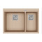 Каменная кухонная мойка Aquasanita Delicia SQD150W Beige 110 Бежевый, под столешницу