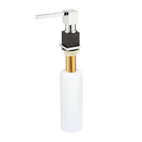 Дозатор для рідкого миючого засобу Aquasanita DTQ Black Metallic Chrome 601CR Чорний хром