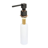 Дозатор для рідкого миючого засобу Aquasanita DTQ Black Metallic Copper 601C Чорний мідь