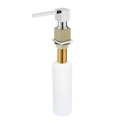 Дозатор для жидкого моющего средства Aquasanita DTQ Silica Chrome 111CR Бежевый/хром