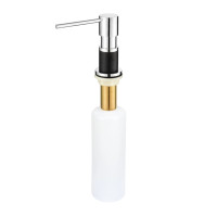 Дозатор для рідкого миючого засобу Aquasanita DTR Black Metallic Chrome 601CR Чорний хром