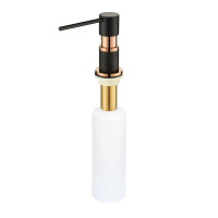Дозатор для рідкого миючого засобу Aquasanita DTR Black Metallic Copper 601CC Чорний мідь