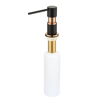 Дозатор для жидкого моющего средства Aquasanita DTR Black Metallic Copper 601CC Черный/медь