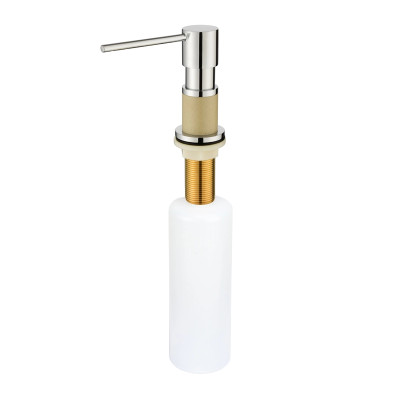 Дозатор для жидкого моющего средства Aquasanita DTR Silica Chrome 111CR Бежевый/хром