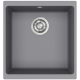 Каменная кухонная мойка Aquasanita Forma SQF 102W ALUMETALLIC 202 Серый, под столешницу