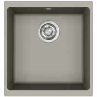 Каменная кухонная мойка Aquasanita Forma SQF 102W ARGENT 220 Теплый бетон, под столешницу