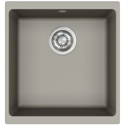 Каменная кухонная мойка Aquasanita Forma SQF 102W ARGENT 220 Серый, под столешницу