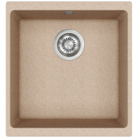Каменная кухонная мойка Aquasanita Forma SQF 102W BIEGE 110 Бежевый, под столешницу