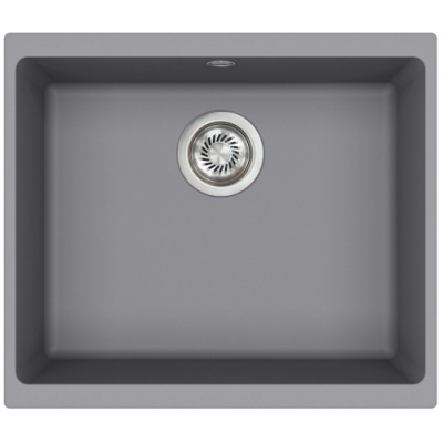 Каменная кухонная мойка Aquasanita Forma SQF 103W ALUMETALLIC 202 Серый, под столешницу