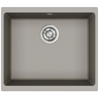 Каменная кухонная мойка Aquasanita Forma SQF 103W ARGENT 220 Серый, под столешницу