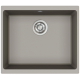 Каменная кухонная мойка Aquasanita Forma SQF 103W ARGENT 220 Серый, под столешницу