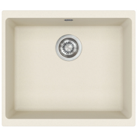 Каменная кухонная мойка Aquasanita Forma SQF 103W BLANCHED ALMOND 113 Миндаль, под столешницу