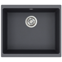 Каменная кухонная мойка Aquasanita Forma SQF 103W GRAPНITE 222 Графит, под столешницу