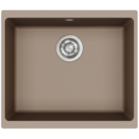 Кам'яна кухонна мийка Aquasanita Forma SQF 103W MOCHA WARM 114 Коричневий, під стільницю