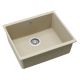 Каменная кухонная мойка Aquasanita Forma SQF 103W Silica 111 Слоновая кость, под столешницу