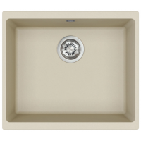 Каменная кухонная мойка Aquasanita Forma SQF 103W Silica 111 Бежевый, под столешницу